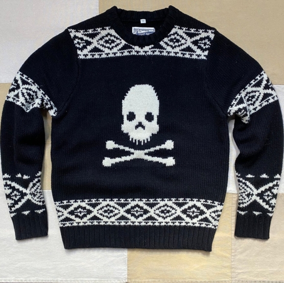Schott NYC | Sweaters | Schott Nyc Jolly Roger Wool Blend Sweater
